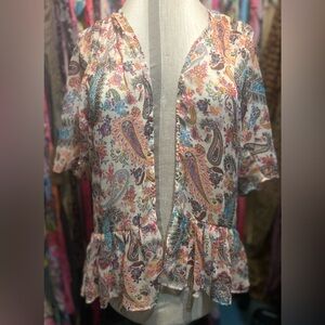 Ladies XS American eagle chiffon cardigan